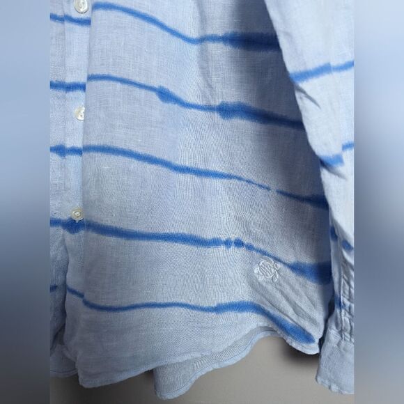 Vilebrequin 100% lined Button Shirt Tie Dye Blue - Picture 2 of 7
